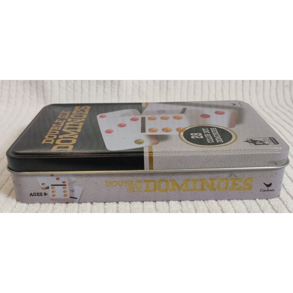 Dominoes Cardinal Double Six Color Dot 28 Jumbo Size Pieces- Open-Box - Picture 5 of 9